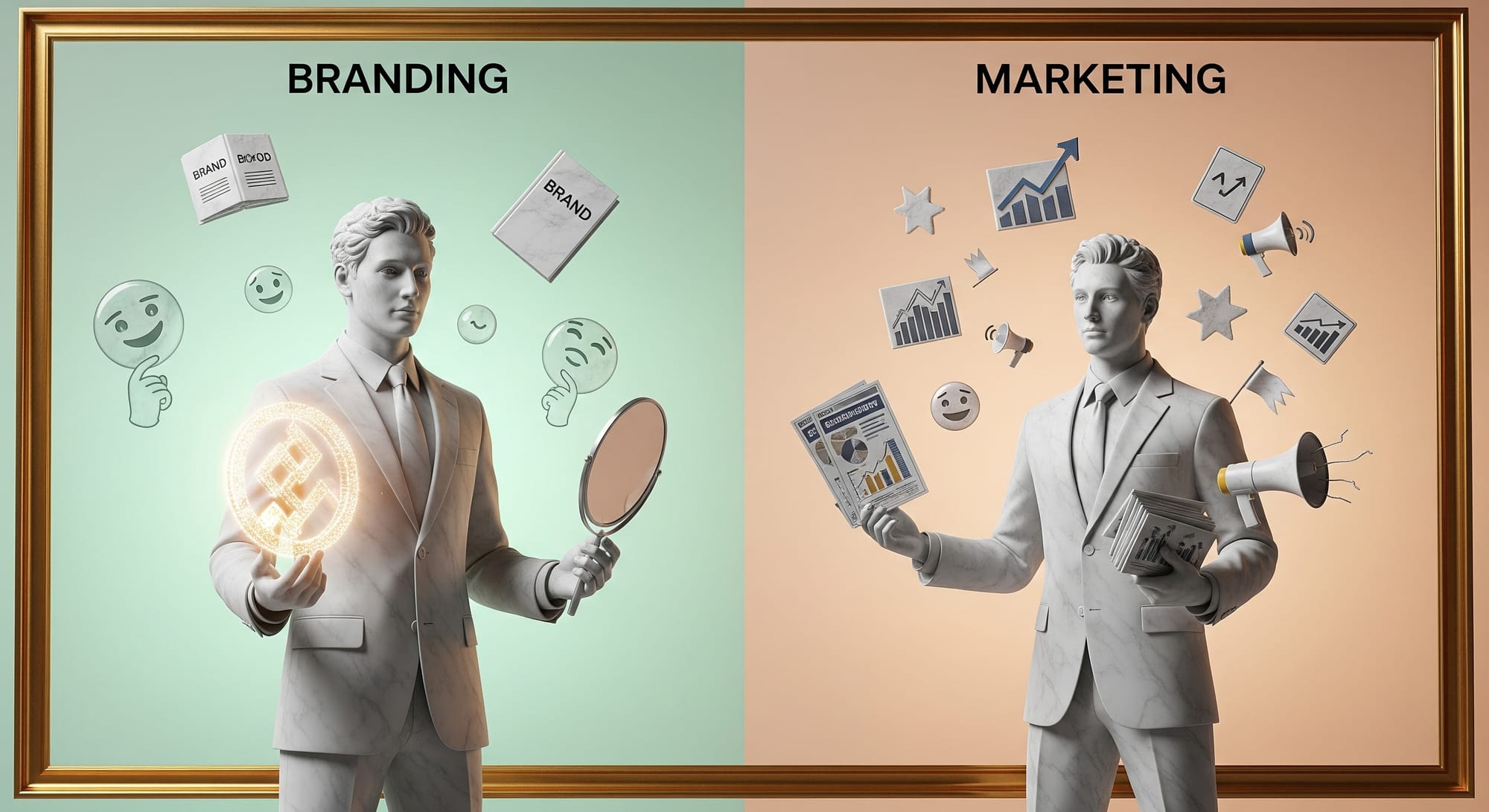 Difference Between Branding and Marketing Post image